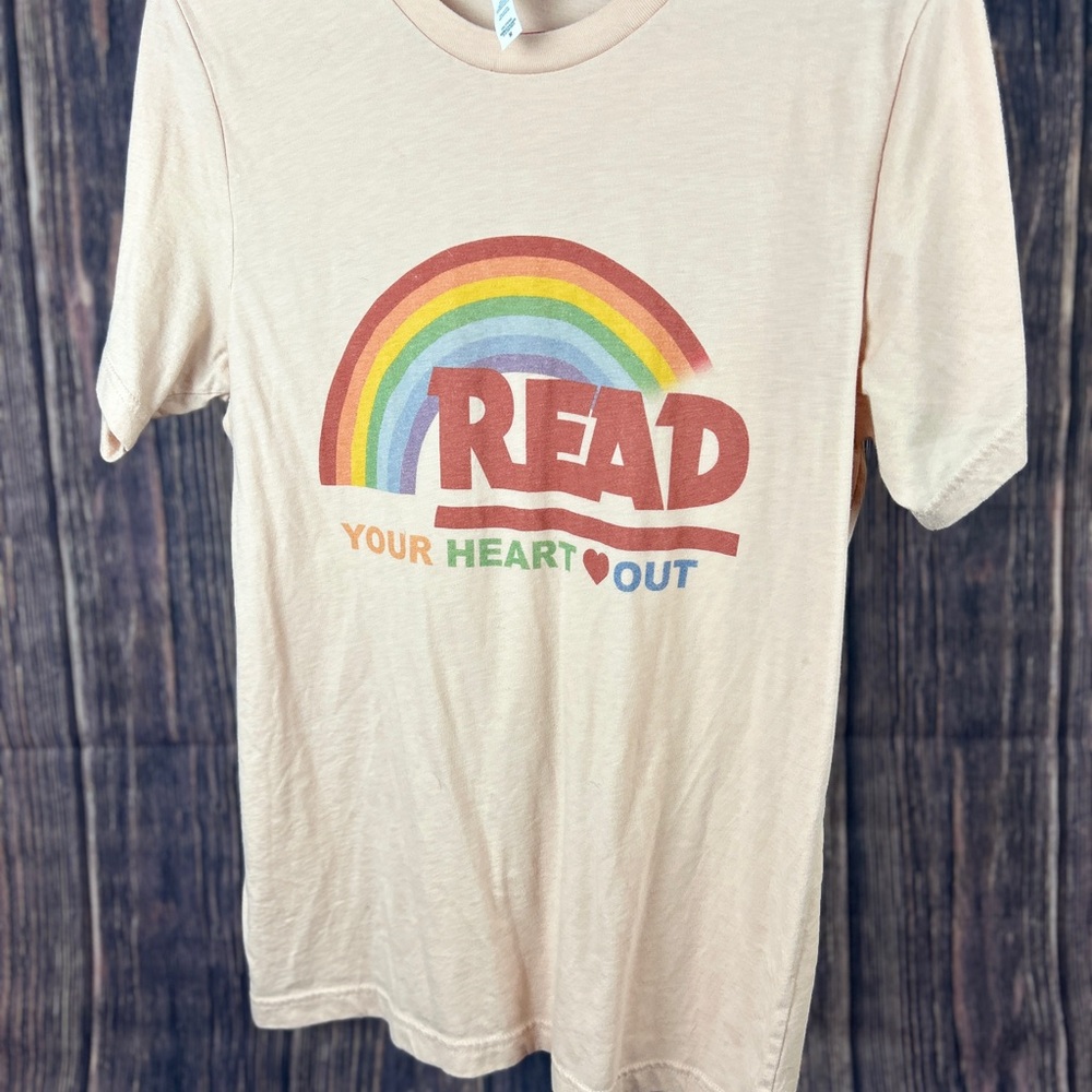 Bella Canvas Cream and Red Short Sleeve Tee